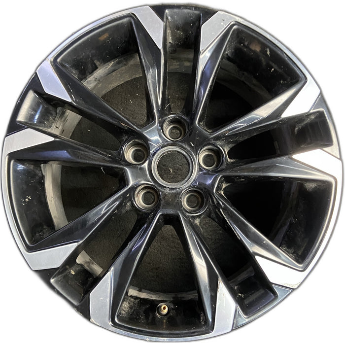 17" TRAILBLAZER 21-23 17x7.5, 5 double spoke, gloss black Original OEM Wheel Rim - Front View