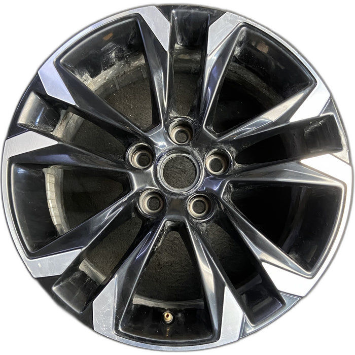17" TRAILBLAZER 21-23 17x7.5, 5 double spoke, gloss black Original OEM Wheel Rim - Front View