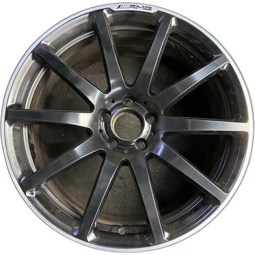 19" MERCEDES S-CLASS 13-14 231 Type; SL65, 19x9 , 10 individual spokes, black - Front View