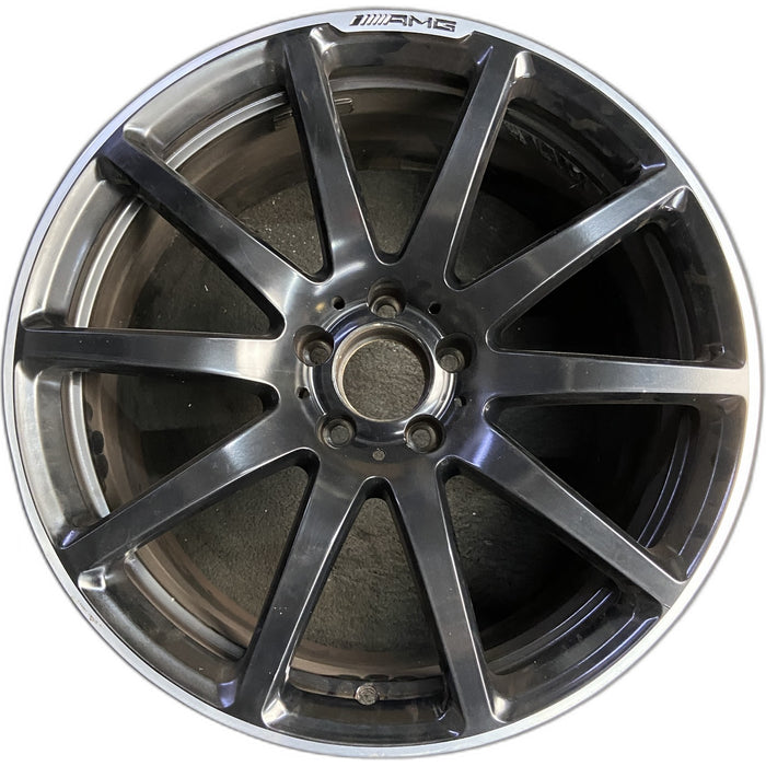 19" MERCEDES S-CLASS 13-14 231 Type; SL65, 19x9 , 10 individual spokes, black - Front View