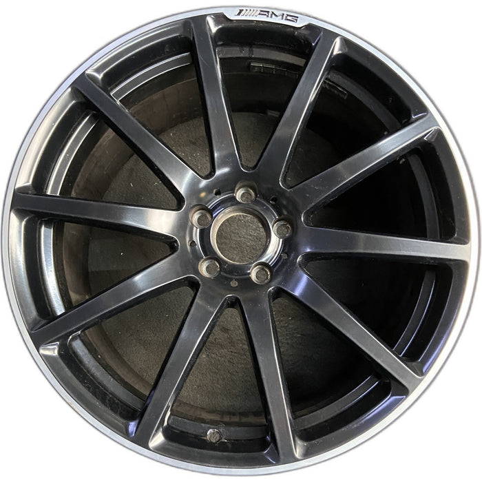 20" MERCEDES S-CLASS 13-15 231 Type; SL63, 20x10 , black Original OEM Wheel Rim - Front View