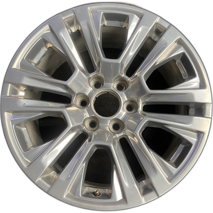20" SIERRA 1500 PICKUP 19 , 20x9, 12 spoke, V spoke, opt RTL Original OEM Wheel - Front View