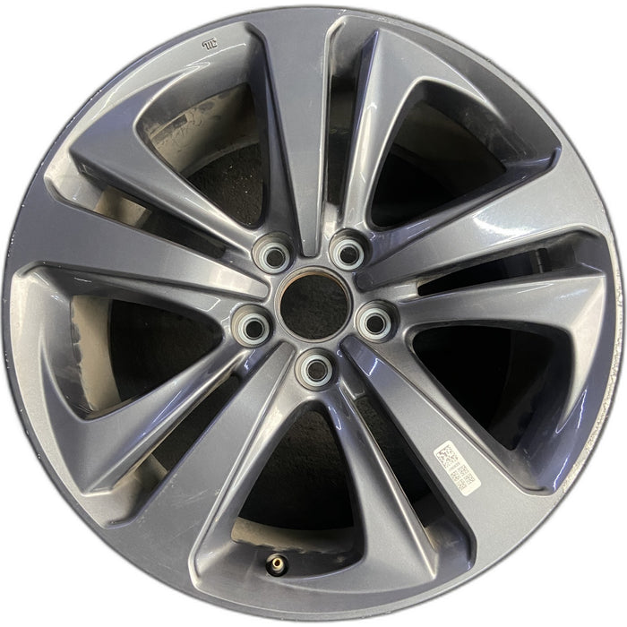 19" TLX 21-23 19x8.5 , charcoal gray Original OEM Wheel Rim - Front View