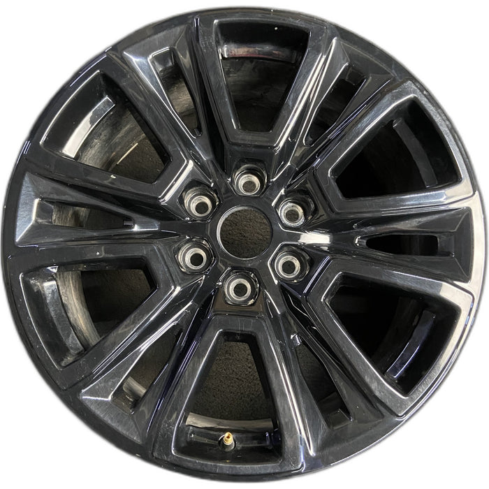 20" FORD F150 PICKUP 24-26 20x8.5, , split spoke, , black Original OEM Wheel Rim - Front View