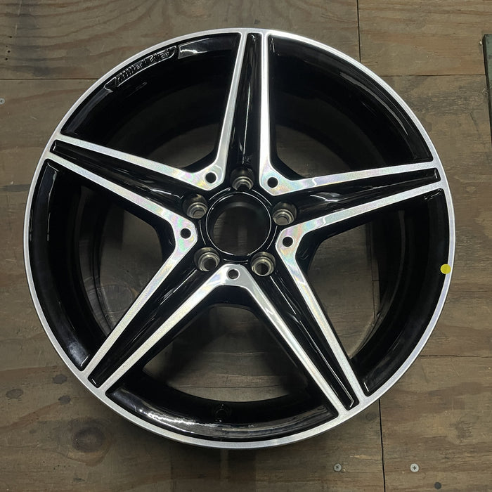 18" MERCEDES C-CLASS 15 205 Type, , C400, 5 spoke, 18x7.5, black accents - Additional View