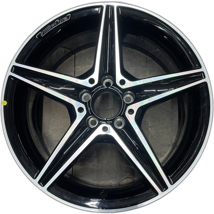 18" MERCEDES C-CLASS 15 205 Type, , C400, 5 spoke, 18x7.5, black accents - Front View