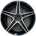 18" MERCEDES C-CLASS 15 205 Type, , C400, 5 spoke, 18x7.5, black accents - Front View