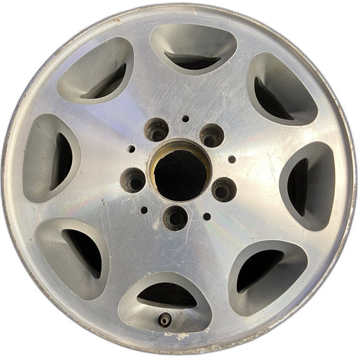 15" MERCEDES E-CLASS 95 124 Type; E300D, 15x6.5, 8 hole Original OEM Wheel Rim - - Front View
