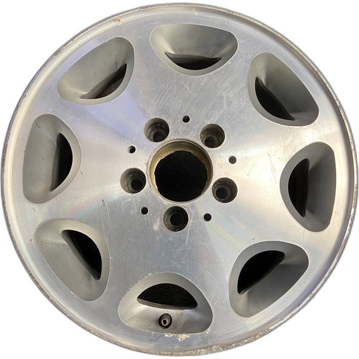 15" MERCEDES E-CLASS 95 124 Type; E300D, 15x6.5, 8 hole Original OEM Wheel Rim - - Front View
