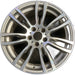 19" BMW 320i 12-13 , 19x8 , 14 spoke Original OEM Wheel Rim - MACHINED SILVER - Front View
