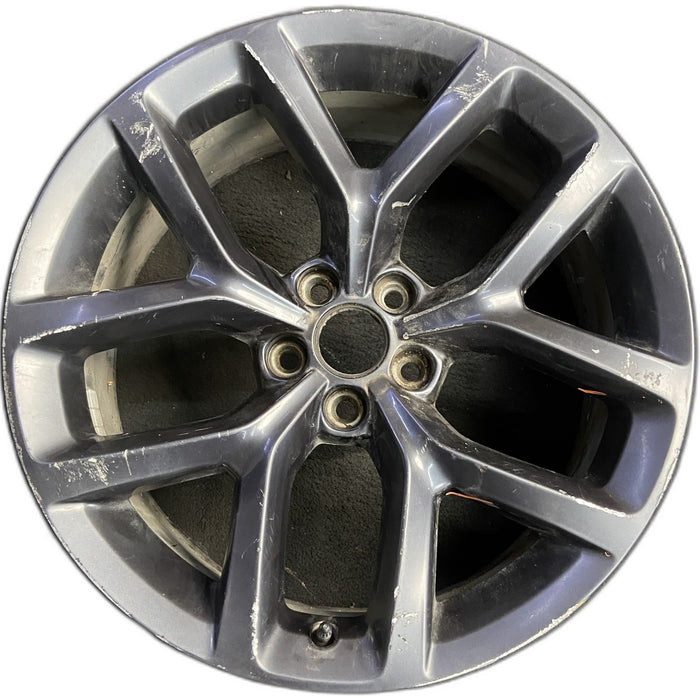 20" CHALLENGER 19-20 20x8 , , Y spoke, , black Original OEM Wheel Rim - Front View