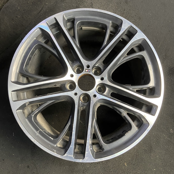 20" BMW X3 11-17 20x10 , 10 spoke Original OEM Wheel Rim - MACHINED CHARCOAL - Additional View