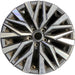 17" ALTIMA 23-25 17x7.5 , machined dark gray Original OEM Wheel Rim - Front View