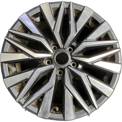 17" ALTIMA 23-25 17x7.5 , machined dark gray Original OEM Wheel Rim - Front View