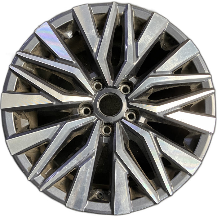 17" ALTIMA 23-25 17x7.5 , machined dark gray Original OEM Wheel Rim - Front View
