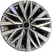 17" ALTIMA 23-25 17x7.5 , machined dark gray Original OEM Wheel Rim - Front View