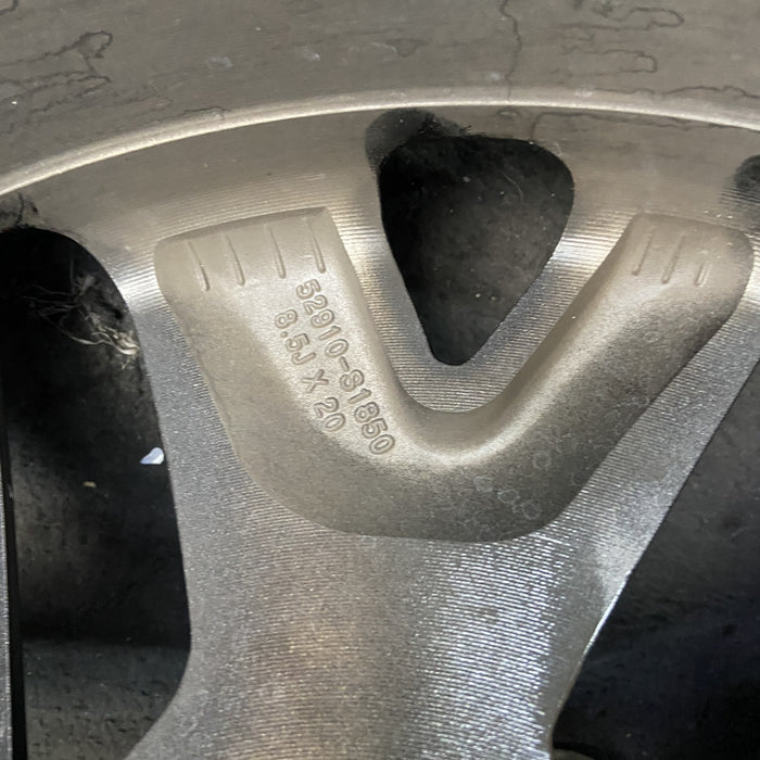 20" SANTA FE 21 20x8.5 Original OEM Wheel Rim - MACHINED GREY - View 9