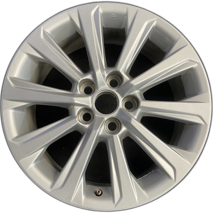 18" GRAND HIGHLANDER 24-26 18x7.5 , 10 spoke Original OEM Wheel Rim - SILVER - Front View