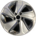 17" SONATA 16-17 17x7, exposed lug nuts, 5 spoke , w/o Original OEM Wheel Rim - Front View