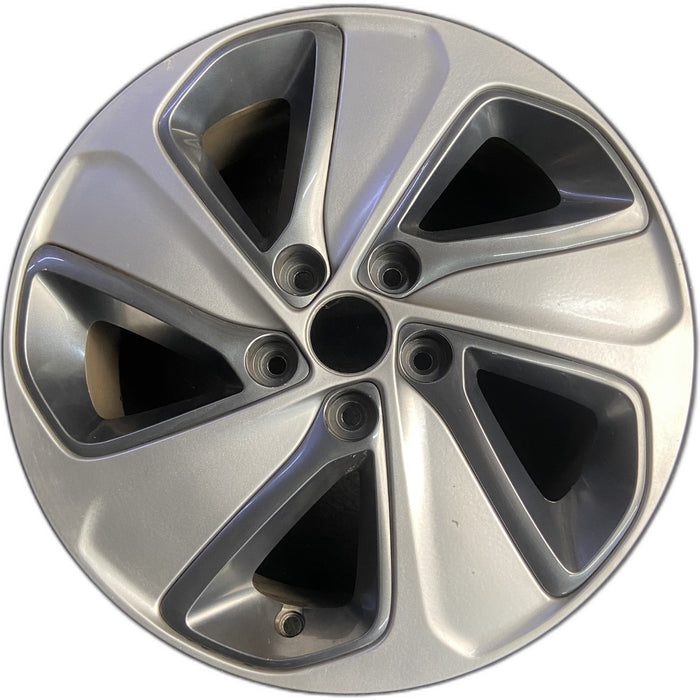 17" SONATA 16-17 17x7, exposed lug nuts, 5 spoke , w/o Original OEM Wheel Rim - Front View