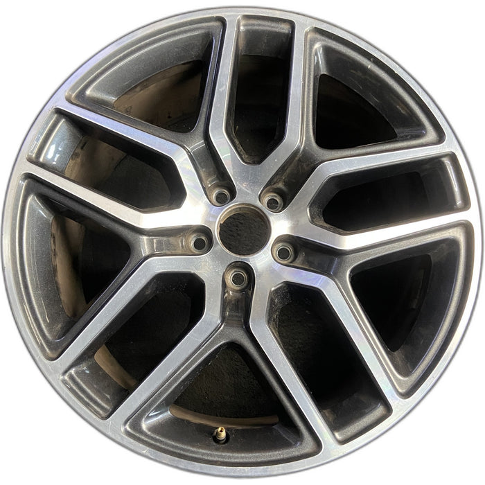 20" EXPLORER 16-19 20x9, , , Original OEM Wheel Rim - MACHINED CHARCOAL - Front View