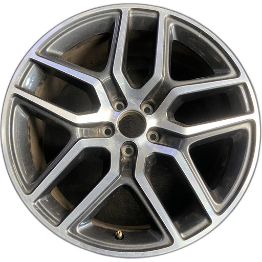 20" EXPLORER 16-19 20x9, , , Original OEM Wheel Rim - MACHINED CHARCOAL - Front View