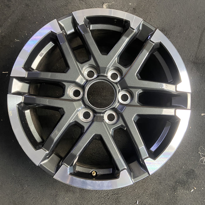 18" TACOMA 24-26 18x7.5, 6 Y spoke Original OEM Wheel Rim - MACHINED CHARCOAL - Additional View