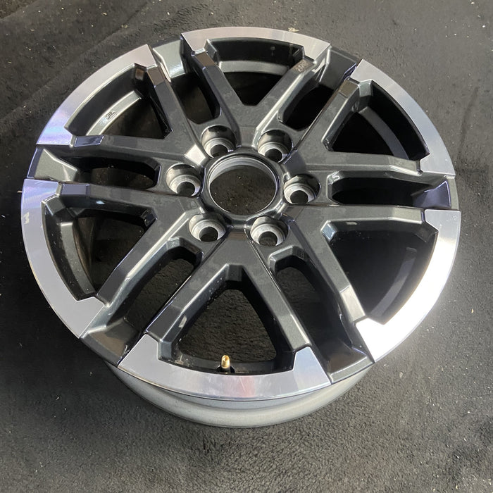 18" TACOMA 24-26 18x7.5, 6 Y spoke Original OEM Wheel Rim - MACHINED CHARCOAL - View 7