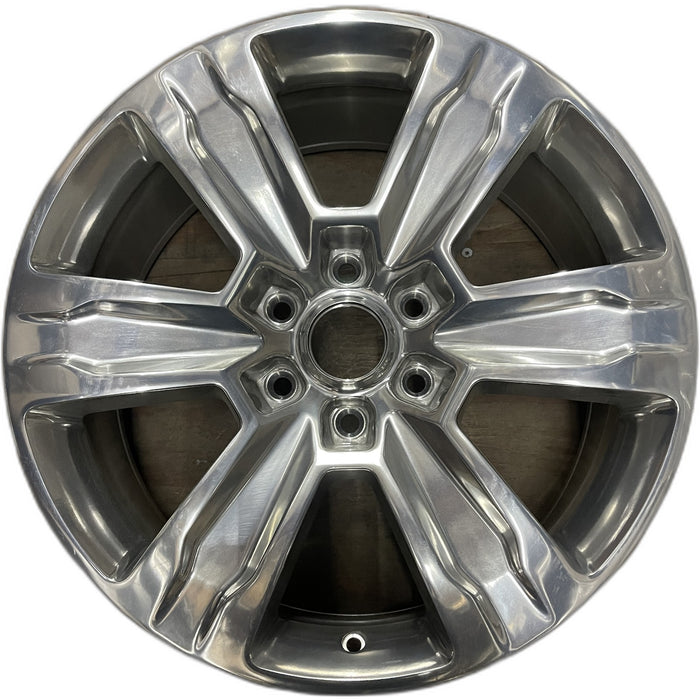 20" FORD F150 PICKUP 15-20 20x8.5, 6 spoke, polished Original OEM Wheel Rim - Front View