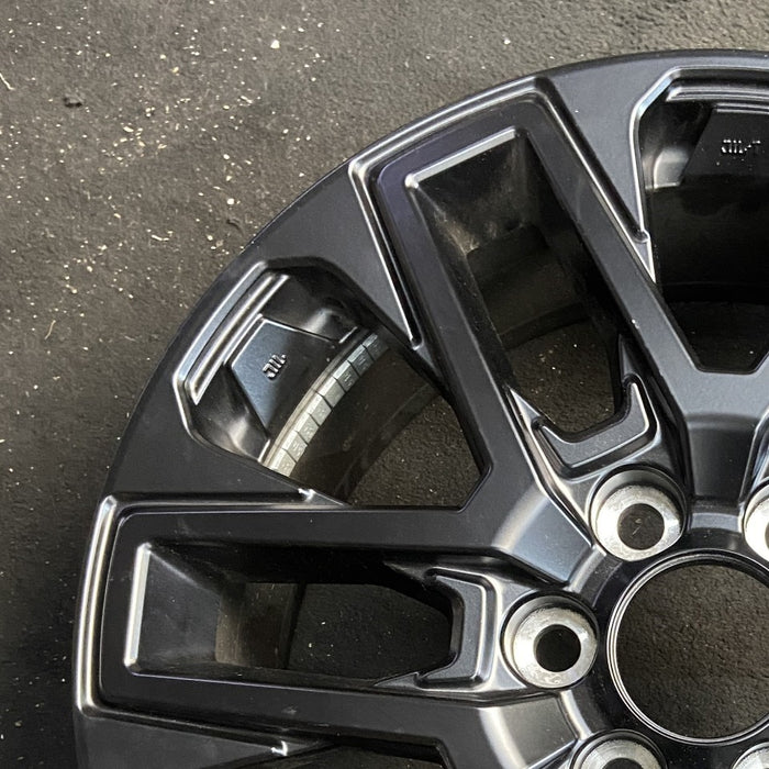 20" SEQUOIA 23-26 20x8, open spoke , matte black Original OEM Wheel Rim - Side Profile
