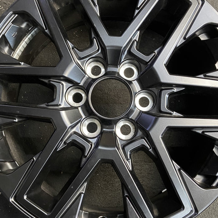 20" SEQUOIA 23-26 20x8, open spoke , matte black Original OEM Wheel Rim - Angle View