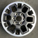 17" TACOMA 24 17x7.5 , black with machined outer lip Original OEM Wheel Rim - Front View