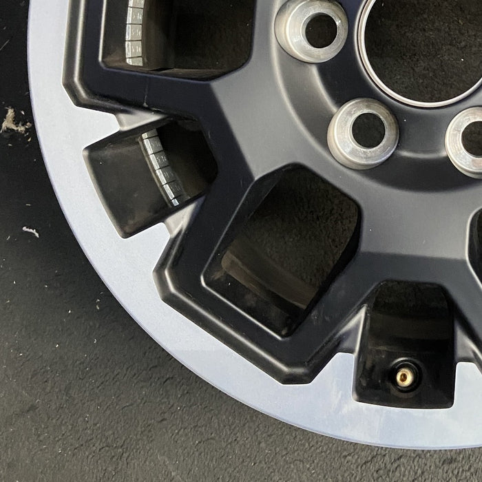17" TACOMA 24 17x7.5 , black with machined outer lip Original OEM Wheel Rim - Additional View