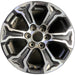 18" CANYON 23-25 18x8.5, Original OEM Wheel Rim - MACHINED CHARCOAL - Front View