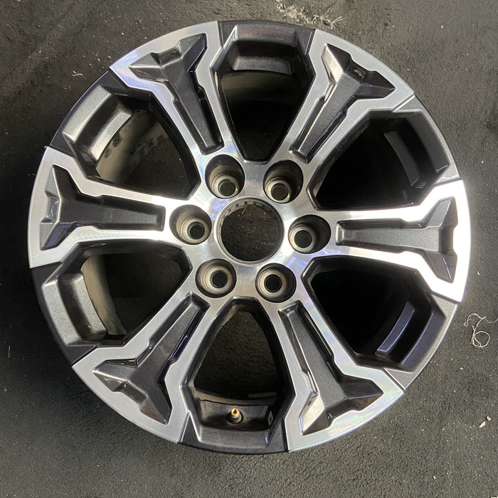 18" CANYON 23-25 18x8.5, Original OEM Wheel Rim - MACHINED CHARCOAL - Additional View