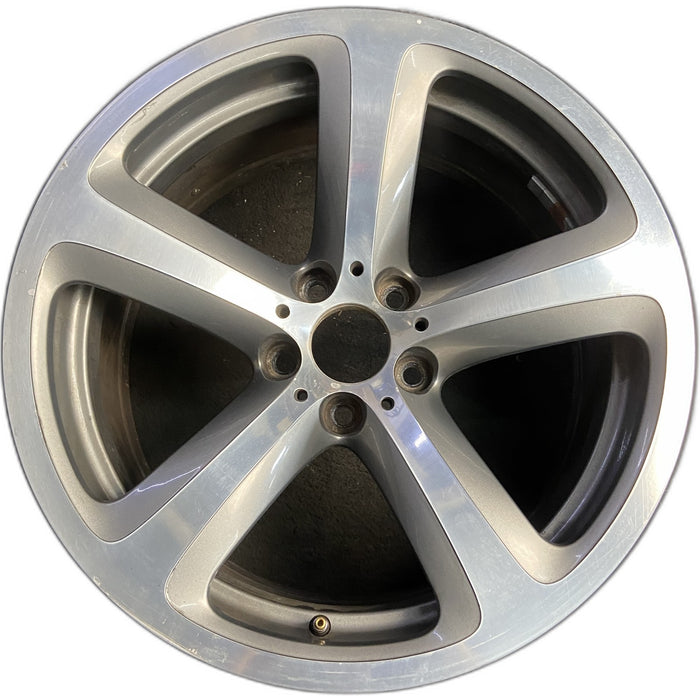 19" BMW 650i 06-10 19x9 , 5 spoke, solid spoke Original OEM Wheel Rim - - Front View