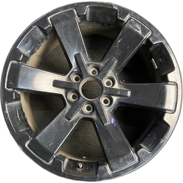 22" ESCALADE 15-20 22x9, 6 spoke, single, Original OEM Wheel Rim - BLACK - Front View