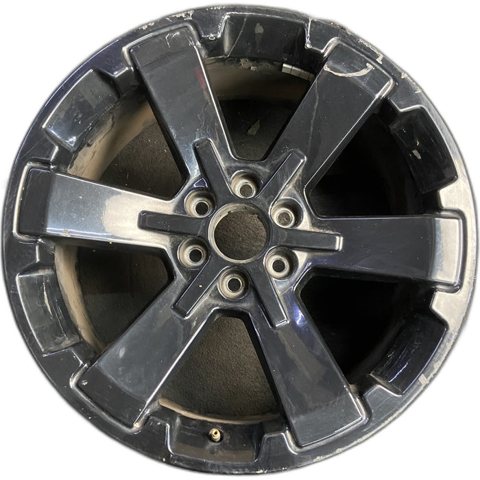 22" ESCALADE 15-20 22x9, 6 spoke, single, Original OEM Wheel Rim - BLACK - Front View