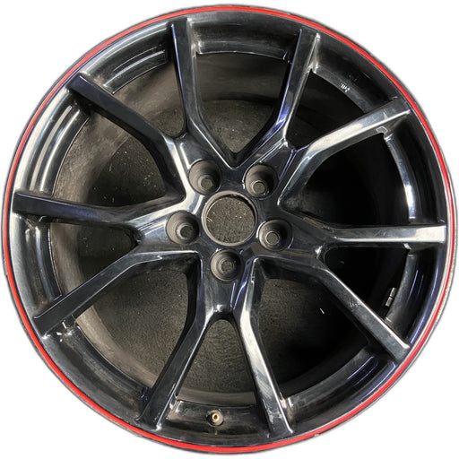 20" CIVIC 17-20 20x8.5 , Original OEM Wheel Rim - BLACK - Front View