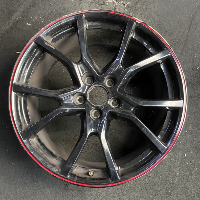 20" CIVIC 17-20 20x8.5 , Original OEM Wheel Rim - BLACK - Additional View