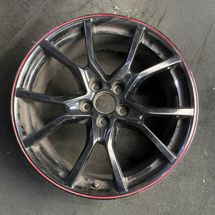 20" CIVIC 17-20 20x8.5 , Original OEM Wheel Rim - BLACK - Additional View