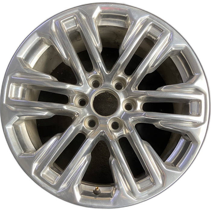 20" YUKON 21 20x9, , , opt NZG Original OEM Wheel Rim - POLISHED - Front View