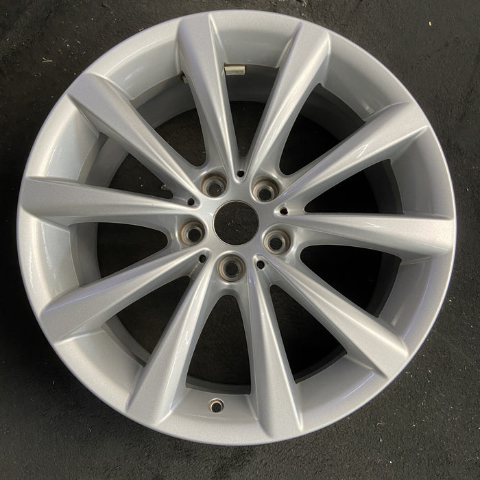 18" 640i GT 18-19 18x8, 5 spoke, Original OEM Wheel Rim - SILVER - Additional View