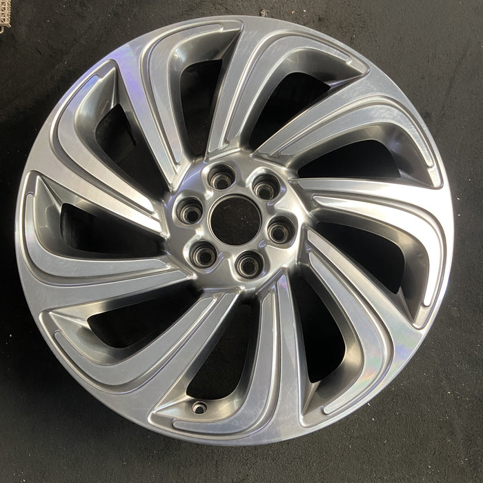 22" NAVIGATOR 23-24 22x9.5, , 9 spoke Original OEM Wheel Rim - MACHINED GREY - Additional View