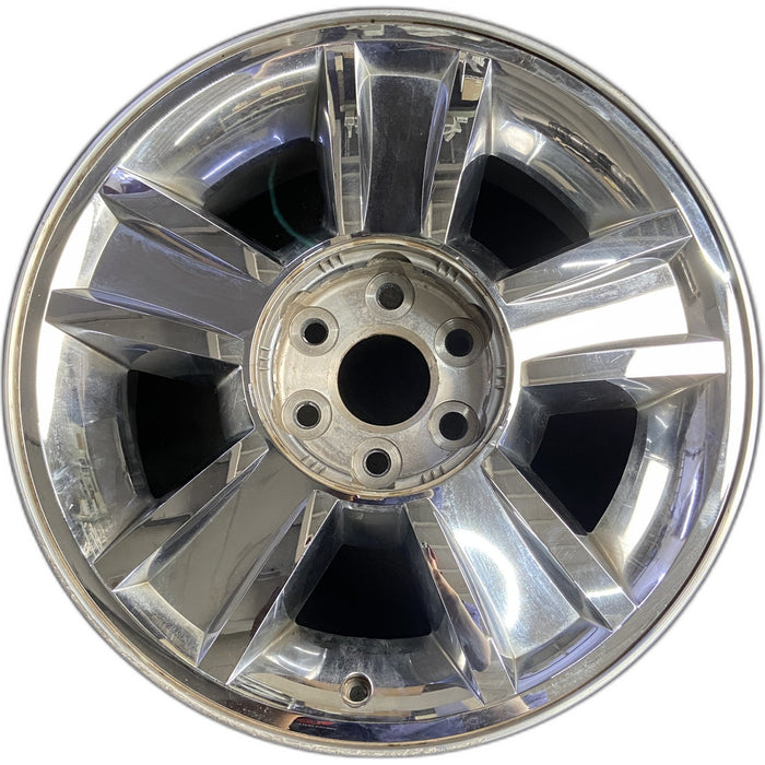20" AVALANCHE 1500 09-10 20x8.5, 5 spoke, covered lug nuts, grooved spoke - Front View