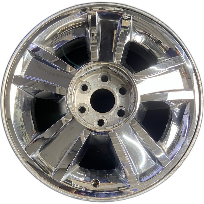 20" AVALANCHE 1500 09-10 20x8.5, 5 spoke, covered lug nuts, grooved spoke - Front View