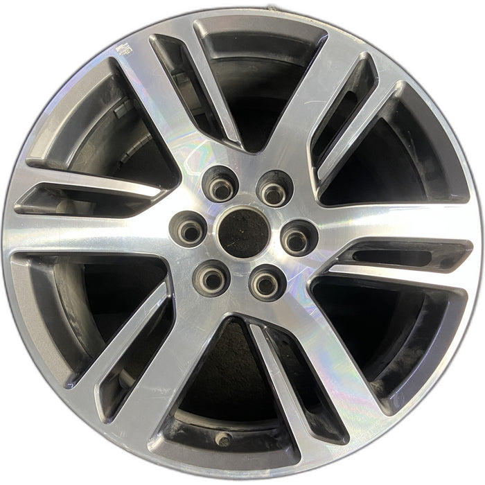 20" EXPEDITION 22-24 20x8.5, , slotted spoke Original OEM Wheel Rim - MACHINED - Front View