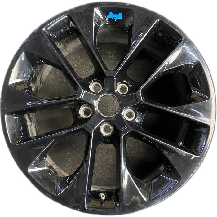 20" GLADIATOR 21-22 20x8, Original OEM Wheel Rim - BLACK - Front View