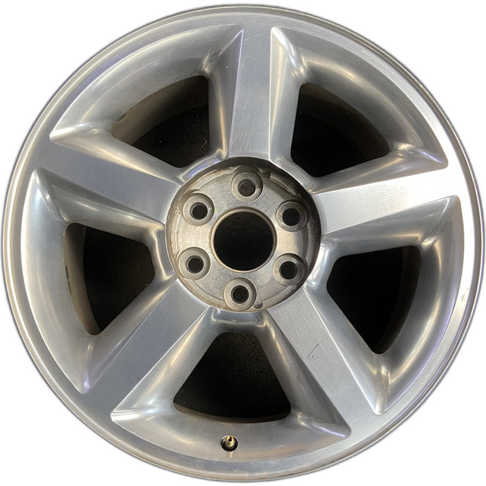 20" AVALANCHE 1500 07 20x8.5, 5 spoke, covered lug nuts, w/o groove in spoke; - Front View