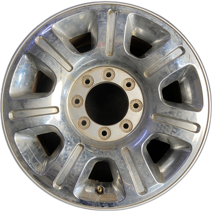 20" FORD F250SD PICKUP 12-16 20x8 , 7 spoke Original OEM Wheel Rim - CHROME - Front View